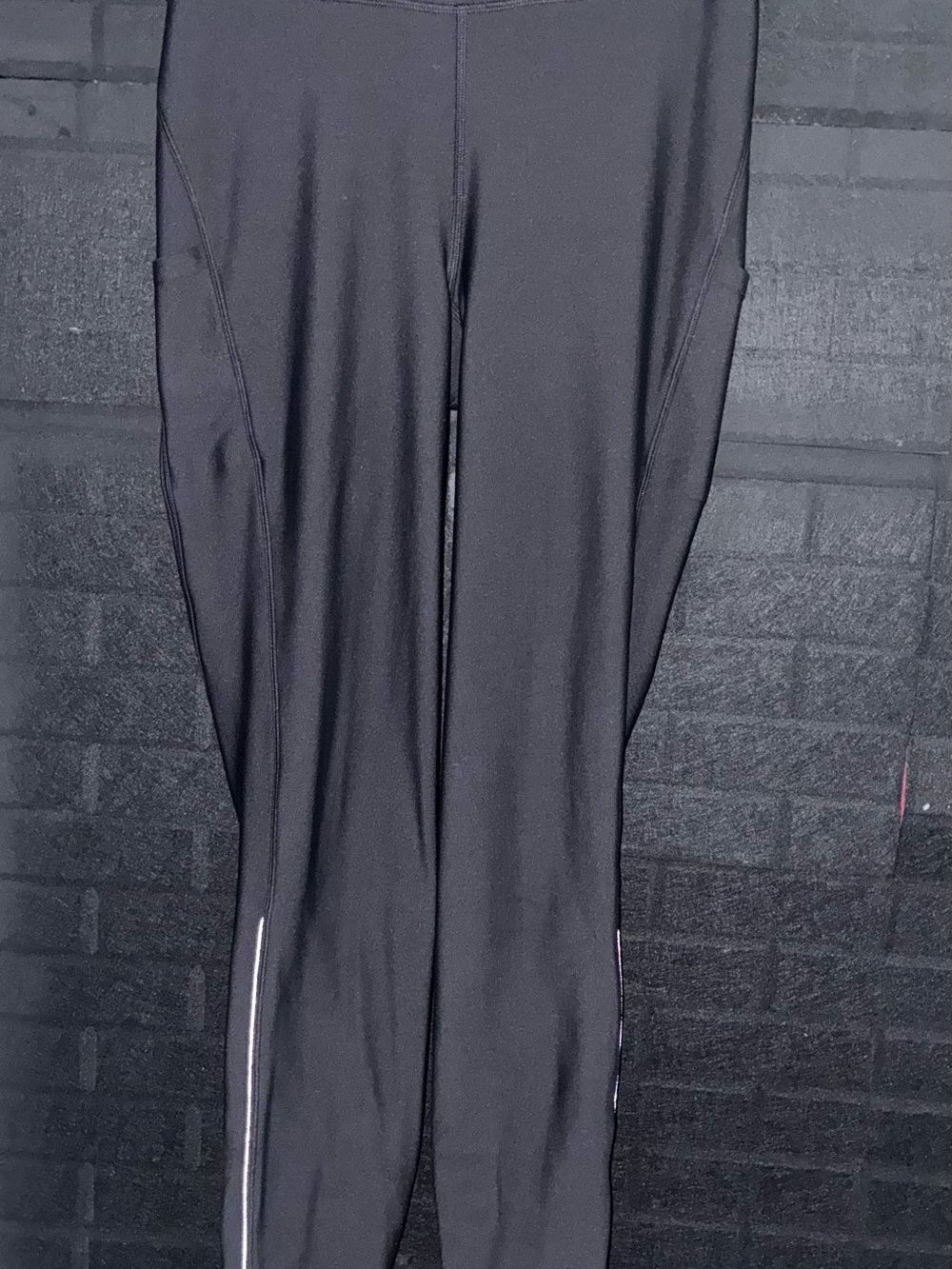 Lululemon fast and free tight II black reflective running leggings